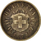 Suisse, 5 Rappen, 1874, Bern, TTB, Billon, KM:5