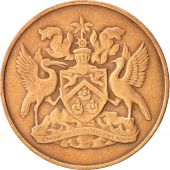 TRINIDAD & TOBAGO, 5 Cents, 1867, Franklin Mint, TTB, Bronze, KM:2