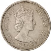 MALAYA & BRITISH BORNEO, 20 Cents, 1961, AU(50-53), Copper-nickel, KM:3