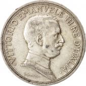 Italie, Vittorio Emanuele III, 2 Lire, 1916, Rome, TTB, Argent, KM:55