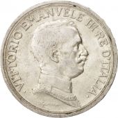 Italie, Vittorio Emanuele III, 2 Lire, 1917, Rome, TTB+, Argent, KM:55
