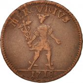 Sweden, Carl XII, Daler, 1718, EF(40-45), Copper, KM:361