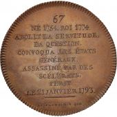 France, Medal, Louis XVI, History, XIXth Century, MS(65-70), Copper, 33