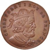 France, Medal, Childebert I, History, XIXth Century, SPL+, Cuivre, 33