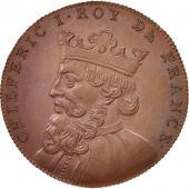 France, Medal, Chilpric I, History, MS(64), Copper, 32
