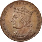 France, Medal, Louis X le Hutin, History, XIXth Century, MS(64), Copper, 33