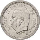 Monaco, Louis II, Franc, 1943, AU(55-58), Aluminum, KM:120, Gadoury:131