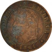 France, Napoleon III, Napolon III, Centime, 1861, Paris, VF(20-25)