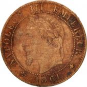 Monnaie, France, Napoleon III, Napolon III, Centime, 1861, Paris, TTB, Bronze