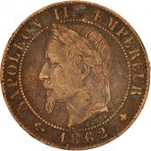 France, Napoleon III, Napolon III, Centime, 1862, Paris, TB, Bronze