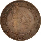 France, Crs, 2 Centimes, 1896, Paris, TTB, Bronze, KM:827.1, Gadoury:105