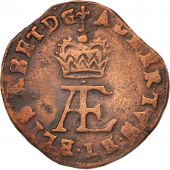 Pays-Bas espagnols, TOURNAI, 2 Denier, 1616, Antwerp, TTB, Cuivre, KM:12