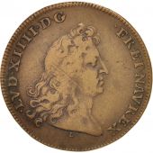 France, Token, Royal, tats de Lille, Louis XIV, 1677, TB+, Cuivre, 30