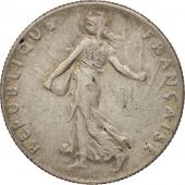 France, Semeuse, 50 Centimes, 1917, Paris, AU(50-53), Silver, KM:854