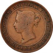 Ceylon, Victoria, 5 Cents, 1892, B+, Cuivre, KM:93