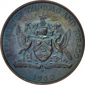TRINIDAD & TOBAGO, 5 Cents, 1980, AU(55-58), Bronze, KM:30