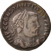 Constantine I, Follis, 312-313, Thessalonica, TB, Cuivre, RIC:61b