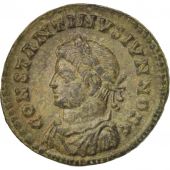Constantine II, Nummus, 323, Lyons, AU(50-53), Copper, RIC:224