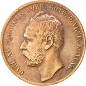 Sude, Carl XV Adolf, 5 re, 1872, TTB+, Bronze, KM:707