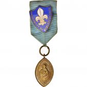 France, Hospitalit du Diocse de Lille, Infirmires  Lourdes, Medal