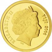 Fiji, Elizabeth II, 5 Dollars, 2006, Stonehenge, MS(65-70), Gold, KM:266