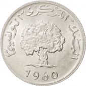 Lebanon, 5 Piastres, 1960, MS(63), Aluminum