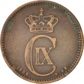 Denmark, Christian IX, 5 re, 1884, EF(40-45), Bronze, KM:794.1