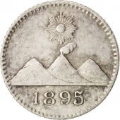 Guatemala, 1/4 Ral, 1895, Nueva Guatemala, AU(55-58), Silver, KM:162