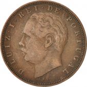Portugal, Luiz I, 10 Reis, 1884, EF(40-45), Bronze, KM:526
