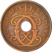Denmark, Christian X, 2 re, 1934, Copenhagen, EF(40-45), Bronze, KM:827.2