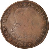 Belgium, Token, Spanish Netherlands, Philippe IV, Bruxelles, 1664, EF(40-45)