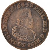 Belgique, Token, Philippe IV, Bruxelles, 1658, TTB, Cuivre, 30