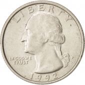 tats-Unis, Washington Quarter, Quarter, 1992, U.S. Mint, Philadelphia, SUP
