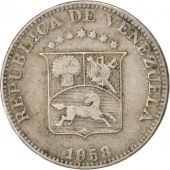 Venezuela, 5 Centimos, 1958, Philadelphia, EF(40-45), Copper-nickel, KM:38.1