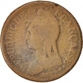 France, Dupr, Decime, 1796, Paris, TB, Bronze, KM:644.1, Gadoury:187