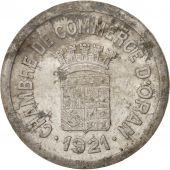 Algeria, Chambre de Commerce, Oran,10 Centimes, 1921, TB, Aluminium, 26