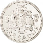 Barbados, 10 Dollars, 1975, Franklin Mint, MS(65-70), Silver, KM:17a
