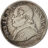 tats italiens, PAPAL STATES, Pius IX, 10 Soldi, 50 Centesimi, 1867, Roma