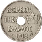 Greece, George I, 5 Lepta, 1912, AU(50-53), Nickel, KM:62
