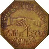 France, Denain, 1.500 Kilogram, VF(30-35), Brass, 27.6
