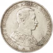 German States, PRUSSIA, Wilhelm II, 3 Mark, 1914, Berlin, AU(55-58), Silver