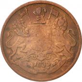 INDIA-BRITISH, 1/4 Anna, 1835, VG(8-10), Copper, KM:446.2