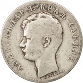 Serbia, Alexander I, 2 Dinara, 1897, VF(20-25), Silver, KM:22