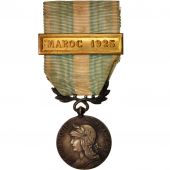 France, Mdaille coloniale, Maroc 1925, Medal, 1925, Trs bon tat, Silver