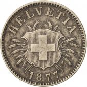 Switzerland, 5 Rappen, 1877, Bern, AU(55-58), Billon, KM:5