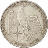 GERMANY, WEIMAR REPUBLIC, 3 Reichsmark, 1929, Berlin, AU(55-58), Silver, KM:62