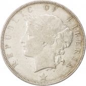 Liberia, 50 Cents, 1906, Heaton, Birmingham, England, TB, Argent, KM:9