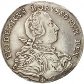 Etats allemands, PRUSSIA, Friedrich II, 1/2 Thaler, 1751, Breslau, TB+, Argent