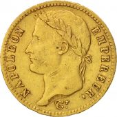 France, Napolon I, 20 Francs, 1813, Paris, VF(30-35), Gold, KM:695.1
