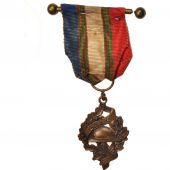 France, Union Nationale des Combattants, Medal, Trs bon tat, Bronze, 25